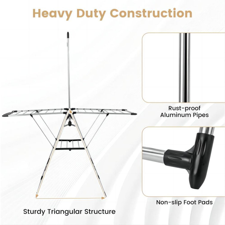 Heavy duty gullwing online drying rack